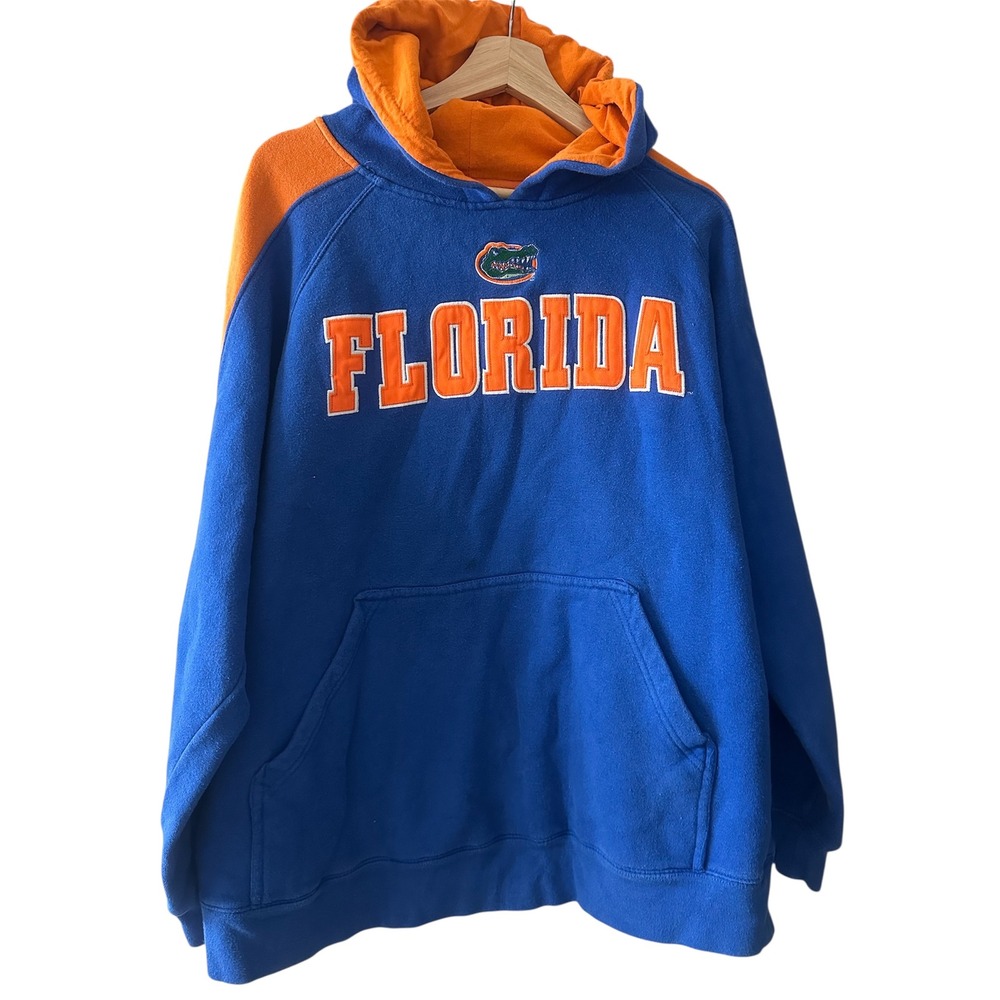 Florida Gators Hoodie Team Edition NCAA Pullover Blue Orange Men's Size XL